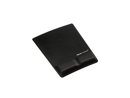 Podložka pod myš a zápěstí Fellowes Health-V pěnová Microban Lycra černá