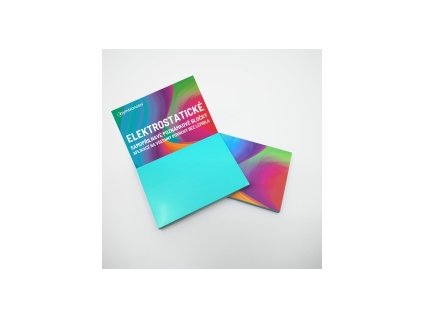 Poznámkové bločky elektrostatické Symbionotes 70x100 mm tyrkysové