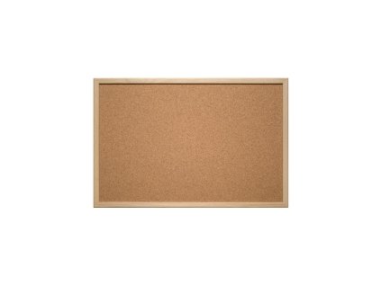 Eurosupplies korková tabule dřevěný rám 40x30 cm