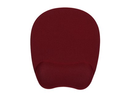 Podložka pod myš, ergonomická, paměťová pěna, vínově červená, Powerton