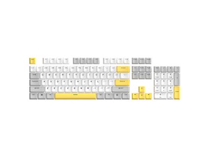 Marvo sada vyměnitelných kláves, PBT Keycap set KP-04 US, žlutá
