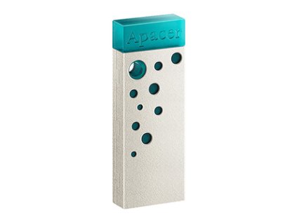 Apacer USB flash disk, USB USB 2.0, 64GB, AH11J, Turquoise green, AP64GAH11JG-1, USB A, dustproof,waterproof