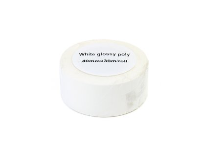 High Gloss Label Roll JetWorld White 40mm*30m replacement do Epson TM-3500 (roll with longitudinal perforation, core size 51mm)