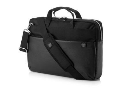 Taška na notebook 15,6", Pavilion Accent, černo-stříbrná z nylonu, HP, DOPRODEJ