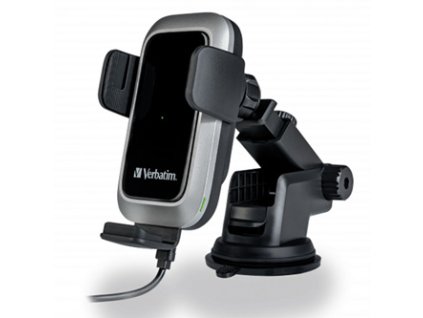 Verbatim držák mobilu do auta, s bezdrátovým nabíjením, technologie Qi, černá