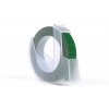 JetWorld 3D náhradní páska Dymo z bílé na zelenou (pro embosování, ražbu) 9 mm x 3 m (S0898160) (10 ks)