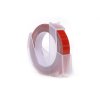JetWorld 3D náhradní páska Dymo z bílé na červenou (pro embosování, ražbu) 9 mm x 3 m (S0898150) (10 ks)
