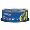 Verbatim DVD+RW, Matt Silver, 43489, 4.7GB, 4x, spindle, 25-pack, bez možnosti potisku, 12cm, pro archivaci dat