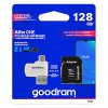 Goodram paměťová karta Micro Secure Digital Card All-In-ON, 128GB, multipack, M1A4-1280R12, UHS-I U1 (Class 10), multipack se čteč