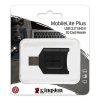 Kingston čtečka USB 3.0 (3.2 Gen 1), MobileLite Plus SD, SD, externí, černá, konektor USB A
