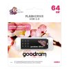 Goodram USB flash disk, USB 2.0, 64GB, UME2, UME2, černý, UME2-0640K0R11-SP