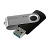 Goodram USB flash disk, USB 3.0, 16GB, UTS3, černý, UTS3-0160K0R11, USB A, s otočnou krytkou