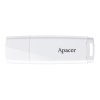 Apacer USB flash disk, USB 2.0, 32GB, AH336, bílý, AP32GAH336W-1, USB A, s krytkou