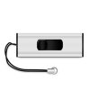 MediaRange USB flash disk, USB 3.0, 128GB, stříbrný, MR918, USB A, s poutkem, vysouvací