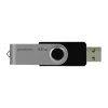 Goodram USB flash disk, USB 3.0, 64GB, UTS3, černý, UTS3-0640K0R11, USB A, s otočnou krytkou