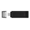 Kingston USB flash disk, USB 3.0, 64GB, DataTraveler 70, černý, DT70/64GB, USB C
