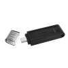 Kingston USB flash disk, USB 3.0, 64GB, DataTraveler 70, černý, DT70/64GB, USB C