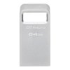 Kingston USB flash disk, USB 3.0, 64GB, DataTraveler Micro G2, stříbrný, DTMC3G2/64GB, USB A