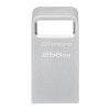 Kingston USB flash disk, USB 3.0, 256GB, DataTraveler Micro G2, stříbrný, DTMC3G2/256GB, USB A