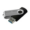 Goodram USB flash disk, USB 3.0, 128GB, UTS3, černý, UTS3-1280K0R11, USB A, s otočnou krytkou