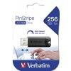 Verbatim USB flash disk, USB 3.0, 256GB, PinStripe, Store N Go, černý, 49320, USB A, s výsuvným konektorem