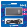 SSD Goodram 2.5", externí USB 3.2 typ C, 2000GB, 2TB, HL100, SSDPR-HL100-02T, 450 MB/s-R, 420 MB/s-W