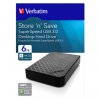 Externí pevný disk, Verbatim, 3.5", Store,N,Save, USB 3.0, 47686, blistr, černá