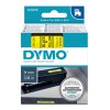 Dymo originální páska do tiskárny štítků, Dymo, 40918, S0720730, černý tisk/žlutý podklad, 7m, 9mm, D1