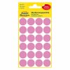 Avery Zweckform etikety 18mm, růžové, 24 etiket, značkovací, baleno po 4 ks, 3117, pro ruční popis