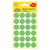 Avery Zweckform etikety 18mm, neon zelené, 24 etiket, značkovací, baleno po 4 ks, 3174, pro ruční popis