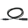 Prodlužovací audio kabel Jack (3.5mm) samec - Jack (3.5mm) samice, 3m, černá, Logo blistr