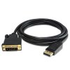 Video kabel DisplayPort samec - DVI (24+1) samec, 2m, pozlacené konektory, černý