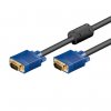 Video kabel SVGA (D-sub) samec - SVGA (D-sub) samec, 5m, pozlacené konektory, stíněný, černá