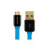 Avacom USB kabel (2.0), USB A samec - microUSB samec, 1.2m, modrý