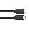Avacom USB kabel (3.1), USB C samec - USB C samec, 1m, černý, blistr, max. 5Gbps