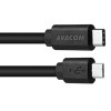 Avacom USB kabel (2.0), USB C samec - microUSB samec, DCUS-TPMI-P10K, 1m, až 480 Mbps, černý, blistr, až 3A (podpora rychlonabíjen