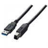 USB kabel (3.0), USB A samec - USB3.0 B samec, 1.8m, černý