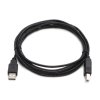USB kabel (2.0), USB A samec - USB B samec, 3m, černý