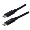 USB kabel (3.2 gen 1), USB C samec - USB C samec, 1m, 5 Gb/s, 5V/3A, černý