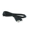 USB kabel (2.0), USB A samec - microUSB samec, 0.6m, černý