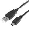 Logo USB kabel (2.0), USB A samec - miniUSB samec, 1m, černý, blistr
