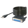 USB redukce IEEE 1284, USB A samec - DB25 samice, na paralelní port
