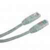 Síťový LAN kabel UTP patchcord, Cat.6, RJ45 samec - RJ45 samec, 0.5 m, nestíněný, šedý, economy