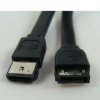 Kabel k hardisku datový, SATA samec - eSATA samec, 0.5 m, 6 Gb/s, černý, baleno v sáčku