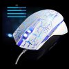 Myš drátová USB, E-blue Mazer Pro, bílo-modrá, optická, 2500DPI, e-box