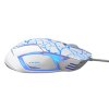 Myš drátová USB, E-blue Mazer Pro, bílo-modrá, optická, 2500DPI, e-box