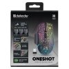 Myš bezdrátová, Defender Oneshot GM-067 LED, černá, optická, 3200DPI