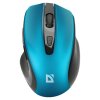 Myš bezdrátová, Defender PRIME MB-053, tyrkysová, optická, 1600DPI