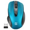 Myš bezdrátová, Defender PRIME MB-053, tyrkysová, optická, 1600DPI