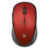 Myš bezdrátová, Defender Hit MM-415, černo-červená, optická, 1600DPI
